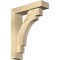 Ekena Millwork Merced Block Rough Sawn Bracket w/ Offset Brace, Douglas Fir, 4"W x 14"D x 18"H BKT0402X14X18MRC05RDF - alternate 1